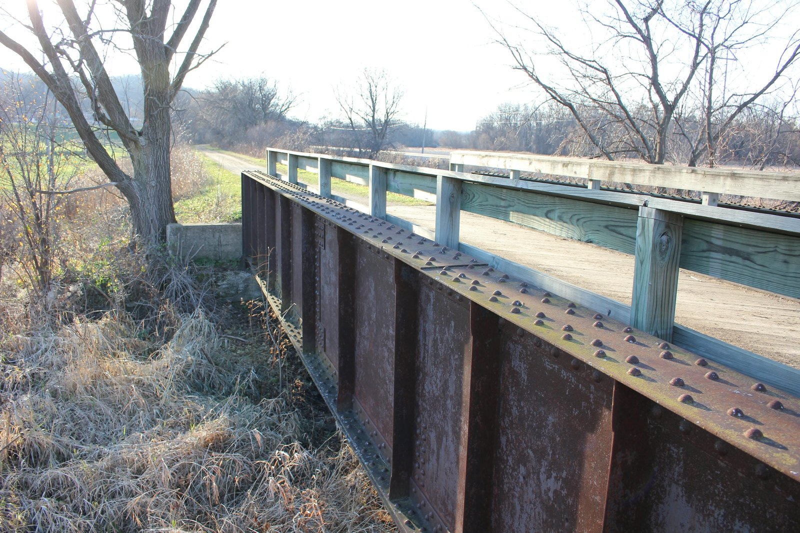 Looking west